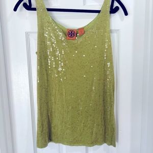 Tory Burch sequin tank top